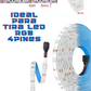Conector transparente para Tira LED RGB 8mm | Cople empalme sin soldar para Tira de LED RGB 5050