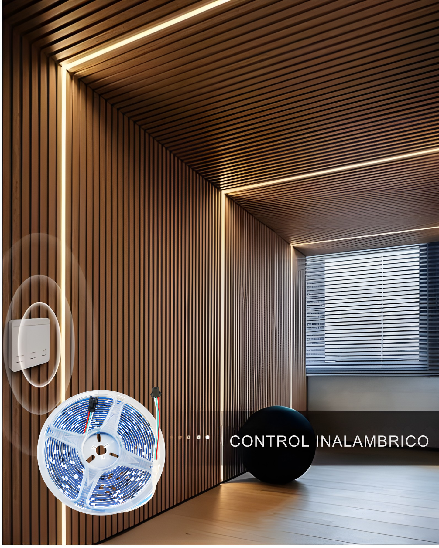 Tira de LED decorativa efecto de agua corriendo | Rollo de 10 metros 24V DC | Diferentes efectos decorativos