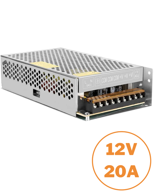 Fuente conmutada 240W 110 VAC - 220 VAC | Fuente de alimentación 12V 20A