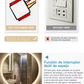 Switch touch para luz led de espejo | Apagador dimmer táctil para espejo de tocador, baño y closet