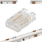 Conector transparente para tira LED COB 8mm | Cople empalme para Tira LED 3 pines COB