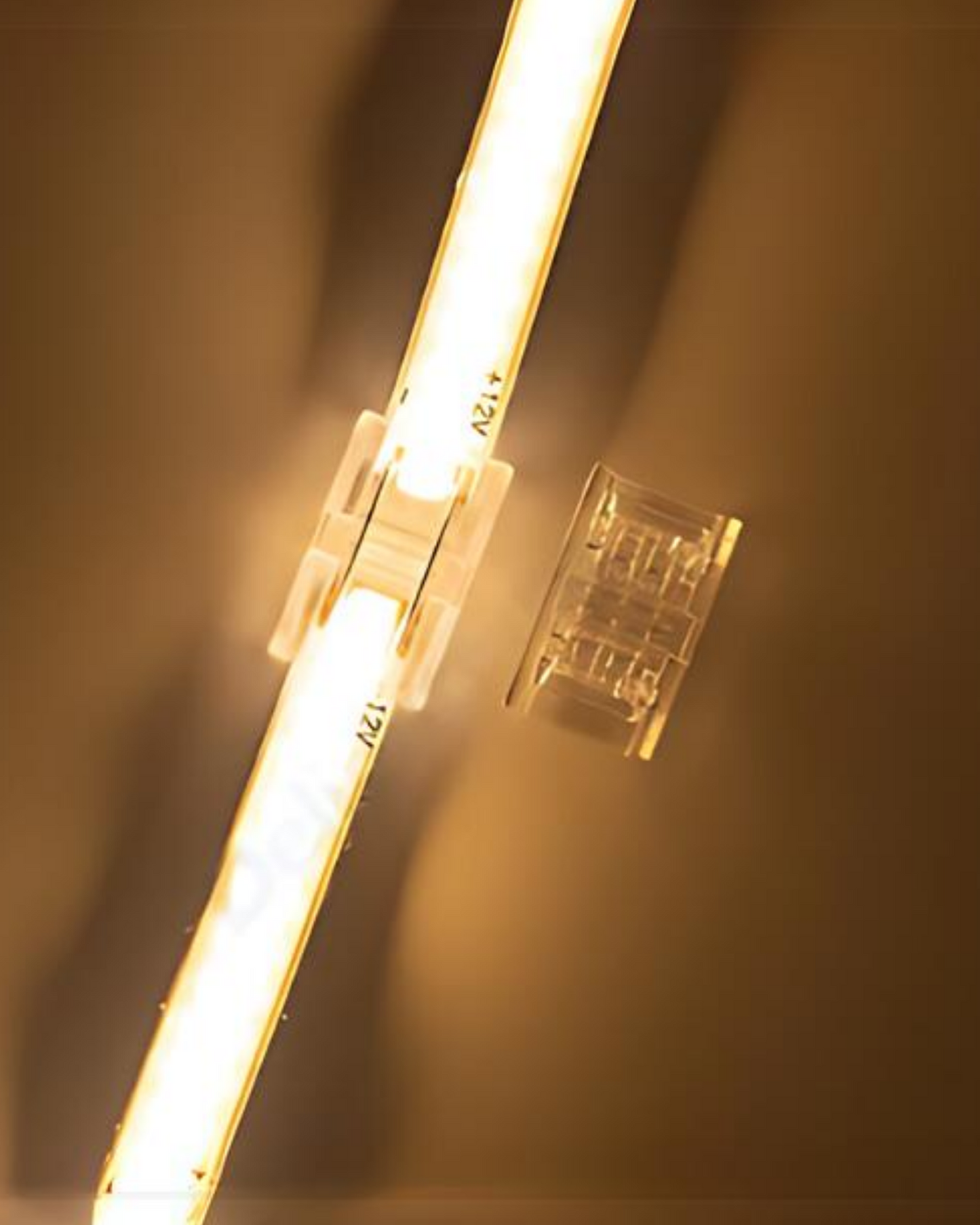 Conector transparente para Tira LED | Cople empalme para Tira de LED 5050