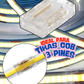 Conector transparente para tira LED COB 8mm | Cople empalme para Tira LED 3 pines COB