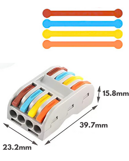 Conector eléctrico PCT de empalme rápido| Conector rápido de palanca | Diferentes modelos