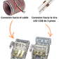 Conector rápido para Pixel LED 8mm | Conector para no soldar Tira LED 3 pines WS2812B