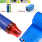 Tubo aislante eléctrico termocontractil 75mm PVC Azul | Aislante eléctrico para baterías de litio | Aislante encogible al calor