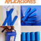 Tubo aislante eléctrico termocontractil 100mm PVC Azul | Aislante eléctrico para baterías de litio | Aislante encogible al calor