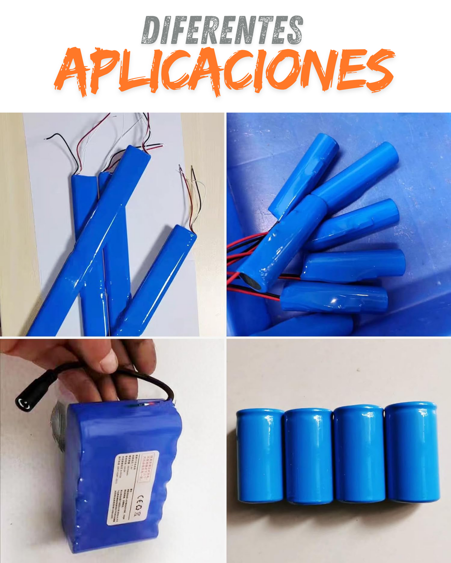 Tubo aislante eléctrico termocontractil 50mm PVC Azul | Aislante eléctrico para baterías de litio | Aislante encogible al calor