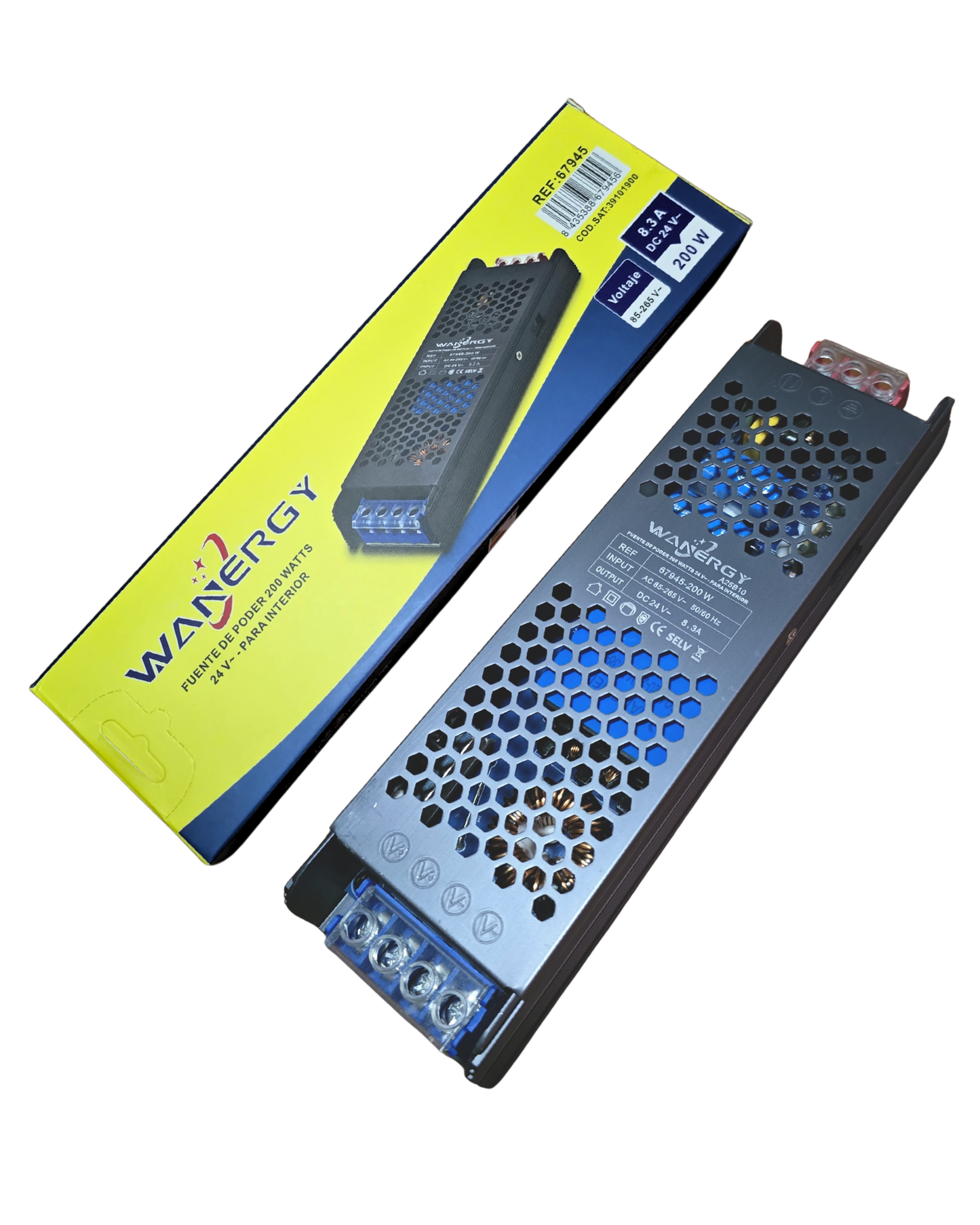 Fuente conmutada 200W 24V 8.33A | Fuente de alimentación 110 VAC - 220 VAC