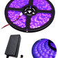 Tira de luz LED 5050 UV Ultravioleta | 12 Volts | Luz negra