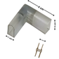 Conector transparente en L para Manguera LED 7mm | Cople empalme en escuadra para Manguera LED Neonflex
