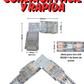 Conector transparente para Pixel LED 8mm | Cople empalme para Tira LED 3 pines WS2812B