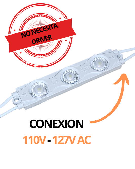 Modulo LED Blacklight 110V AC | Modulo LED de uso general 127VAC sin fuente