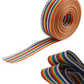 Cable plano arcoíris 20 vías 28AWG | Cable Ribbon multicolor Pitch estándar 20 hilos