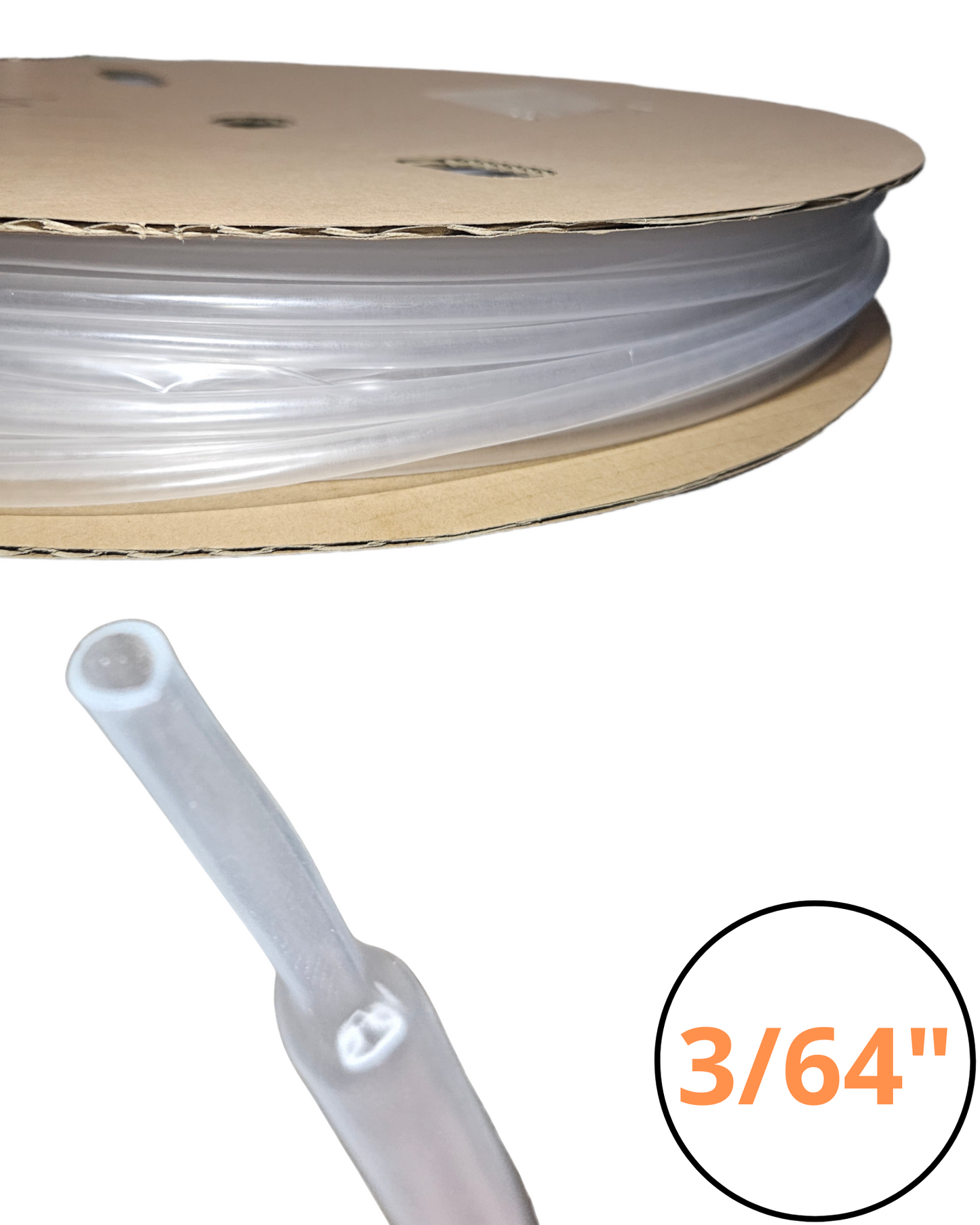 Tubo aislante termocontractil thermofit 3/64" transparente | Termo encogido termofit