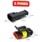 Conector eléctrico impermeable HID | Arnes electrico a prueba de agua 1 pin | 2 pines | 3 pines | 4 pines | 5 pines | 6 pines