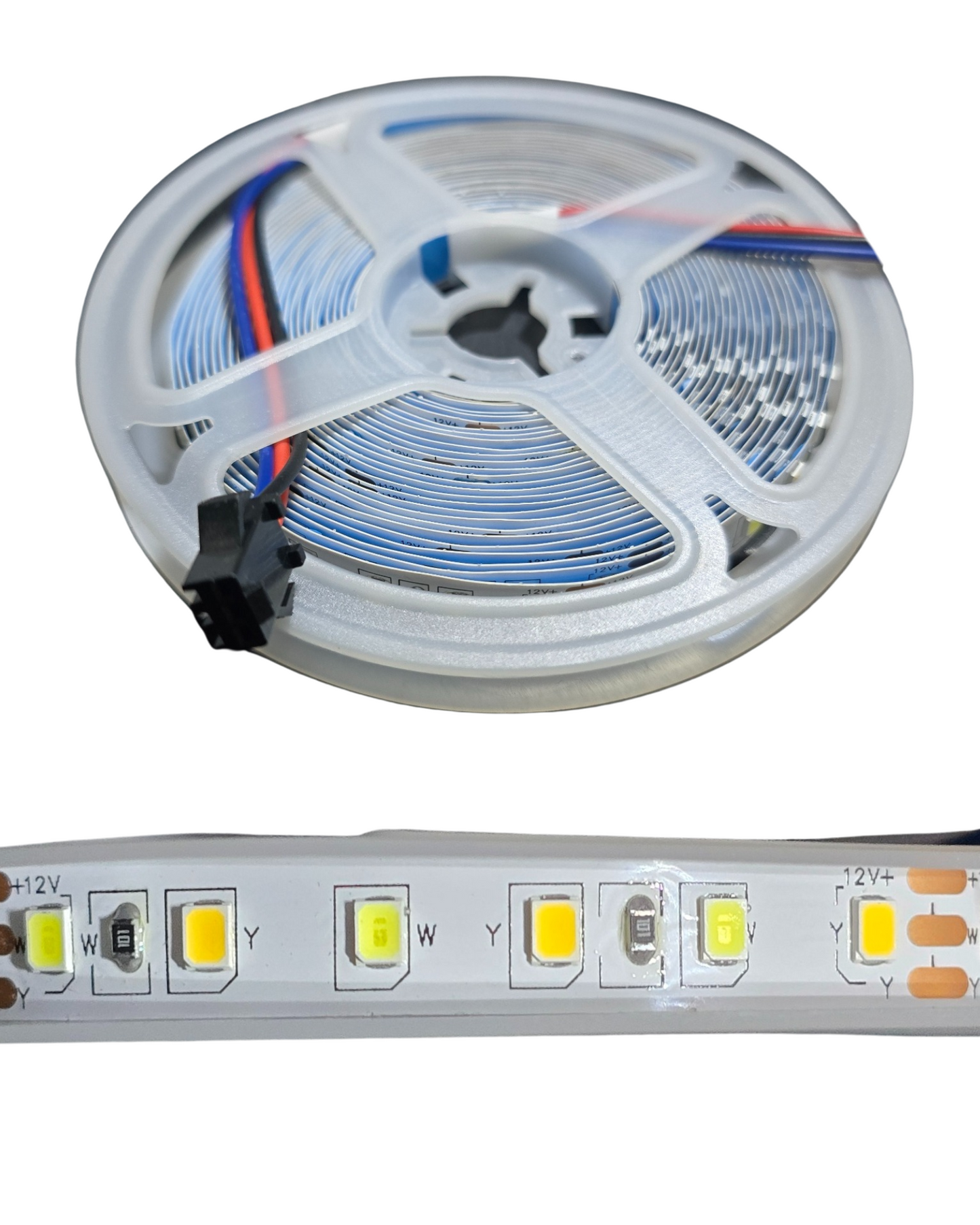 Tira LED Blanca 3 temperaturas 6500K + 3000K + 4500K | Rollo 5 metros tira LED para espejos