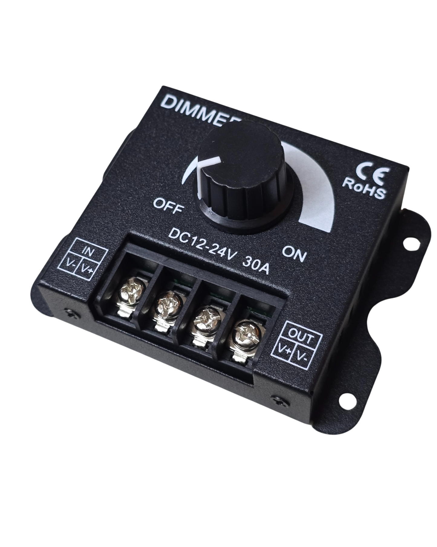 Regulador de luz LED 12V - 24V DC brillo ajustable | Dimmer para tira LED con interruptor de encendido