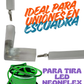 Conector transparente en L para Manguera LED 7mm | Cople empalme en escuadra para Manguera LED Neonflex