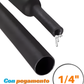 Tubo aislante eléctrico termocontractil 1/4" con pegamento | Manguera termocontraible con adhesivo | Aislante eléctrico encogible al calor con capa de adhesivo dielectrico