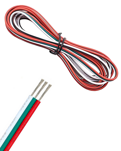 Cable para tira LED 3 hilos calibre 26AWG | Cable de 3 vías para tira LED Neopixel - Pixel LED