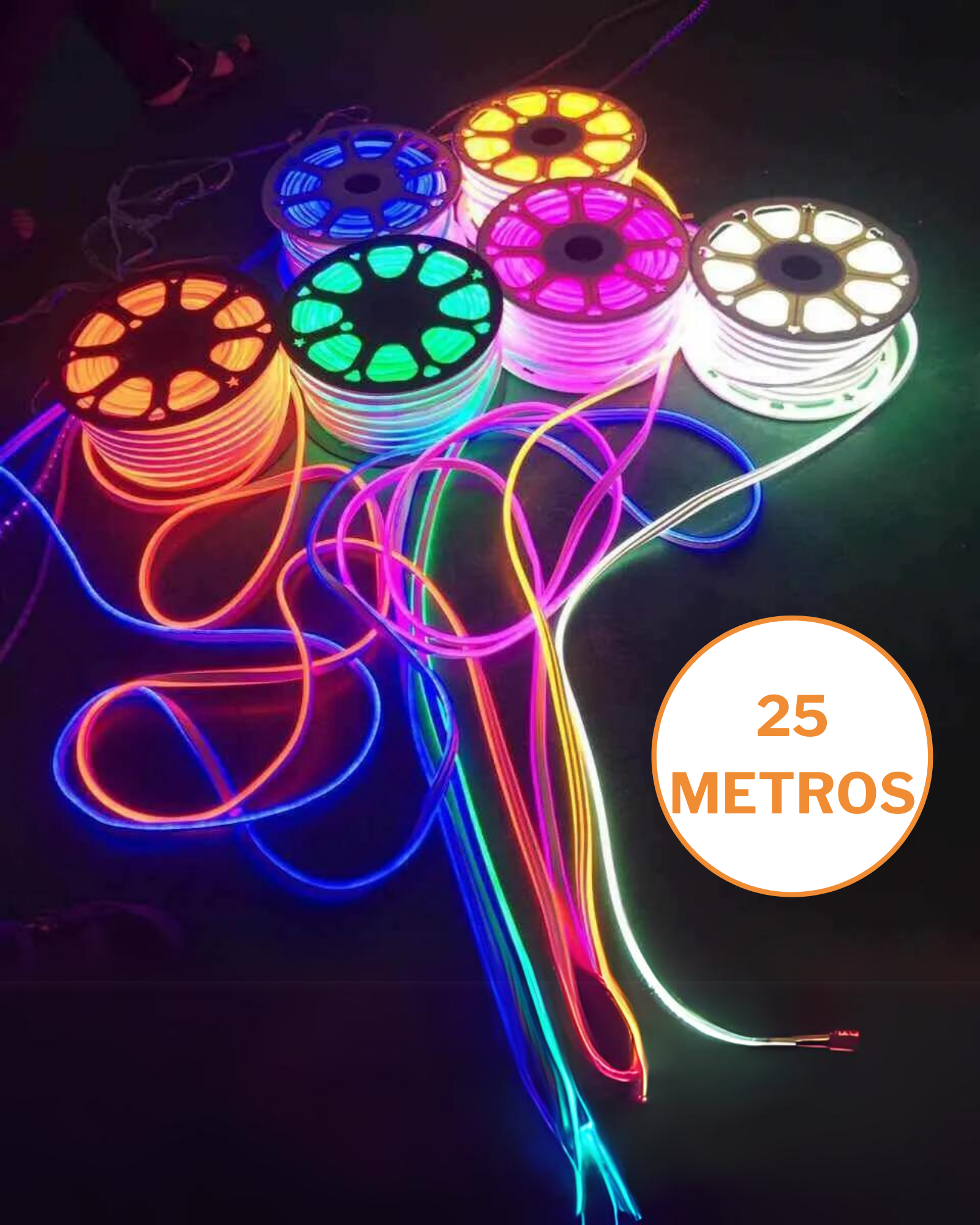 Manguera Tira Neon Led Flexible 5 Mts Diferentes Colores