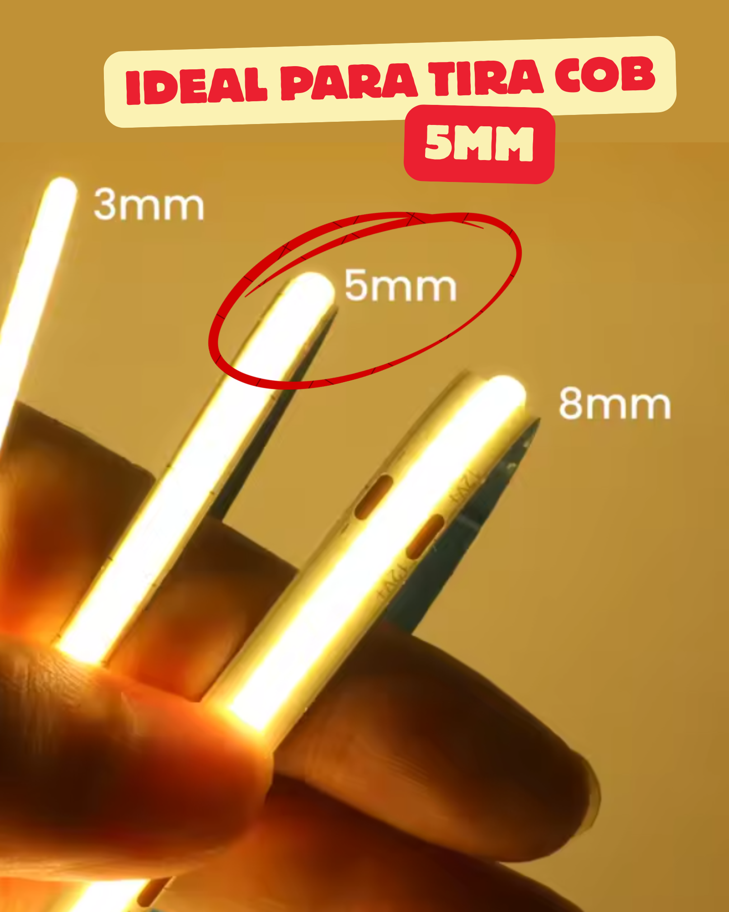Conector transparente para Tira LED 5mm | Cople empalme para Tira de LED