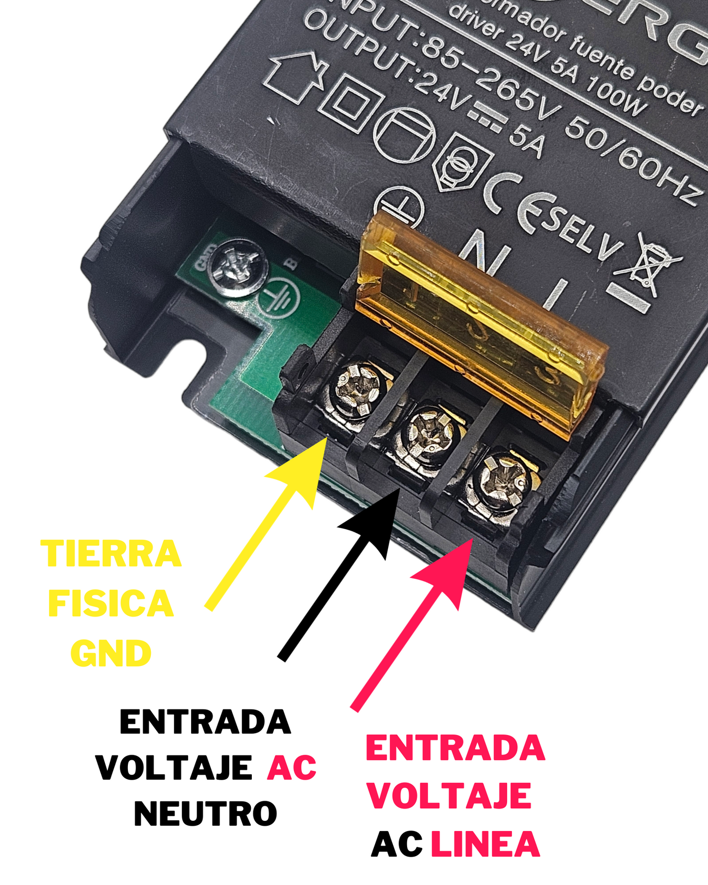 Fuente conmutada 300W 24V 16.6A | Fuente de alimentación 110 VAC - 220 VAC