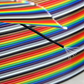 Cable plano arcoíris 20 vías 28AWG | Cable Ribbon multicolor Pitch estándar 20 hilos