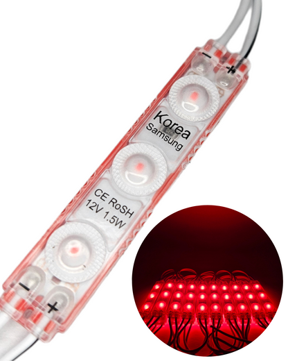 Modulo LED 6313 2835 3 Blacklight | Modulo LED 3 focos 12v | Proximamente descontinuado