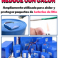 Tubo aislante eléctrico termocontractil 75mm PVC Azul | Aislante eléctrico para baterías de litio | Aislante encogible al calor