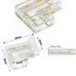 Conector transparente para Tira LED RGB COB 10mm | Cople empalme sin soldar para Tira de LED RGB COB