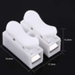 Conector rápido de empalme para tira LED | Clema de 2 terminales para conexión electrica