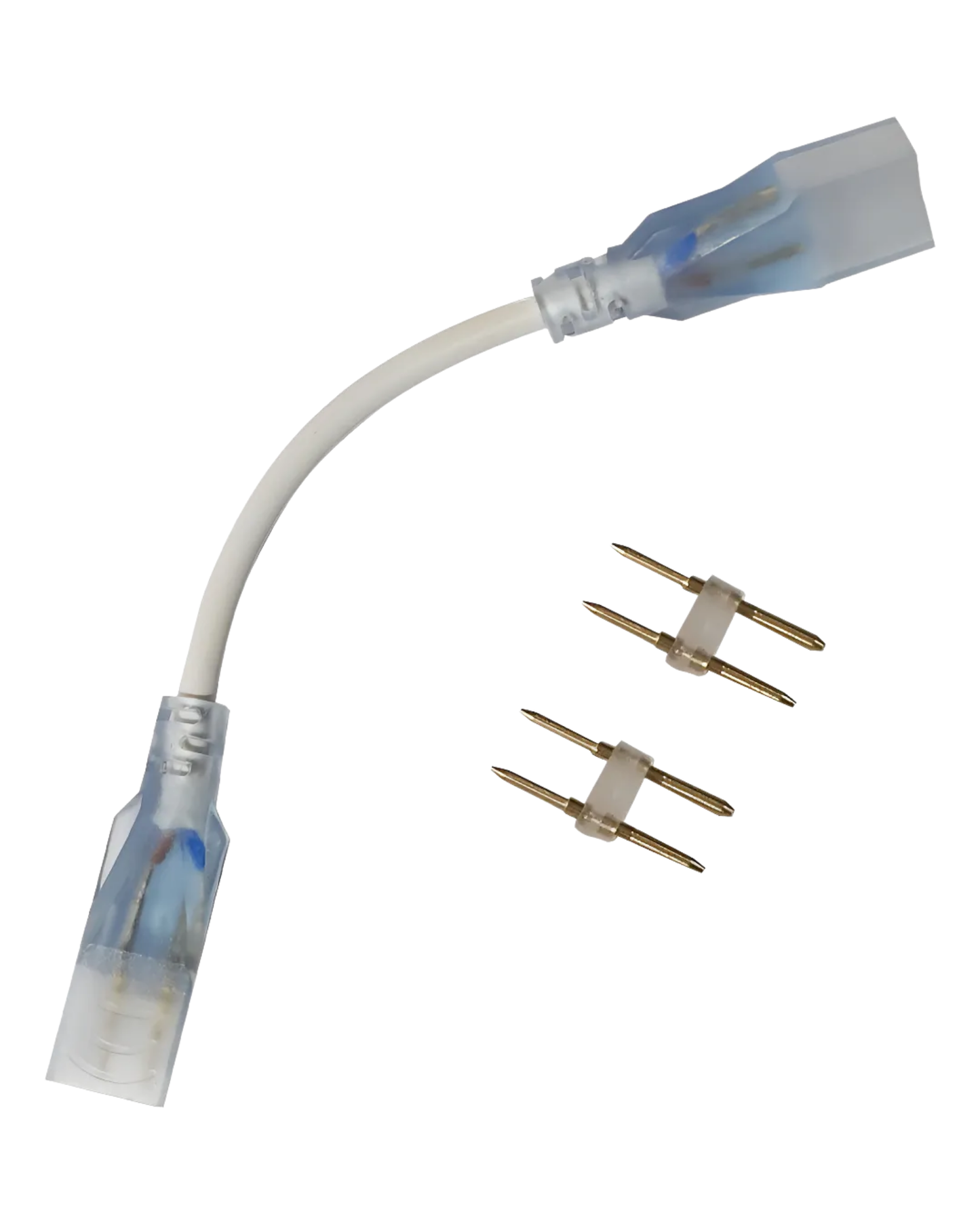 Conector con cable para Manguera LED 7mm | Cople empalme con cable para Manguera LED Neonflex