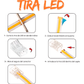 Conector transparente para Tira LED RGB COB 10mm | Cople empalme sin soldar para Tira de LED RGB COB