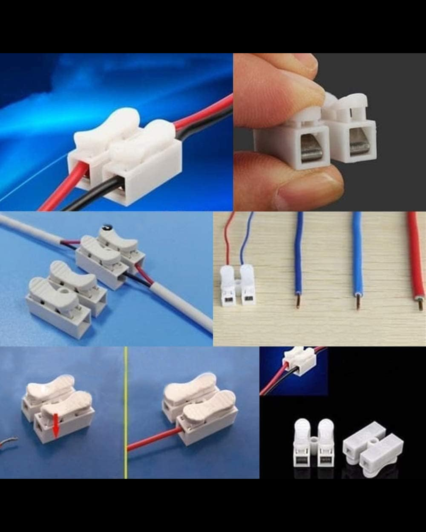 Conector rápido de empalme para tira LED | Clema de 2 terminales para conexión electrica