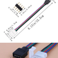 Cople tira LED RGB | Conector RGB 4 pines a grapa