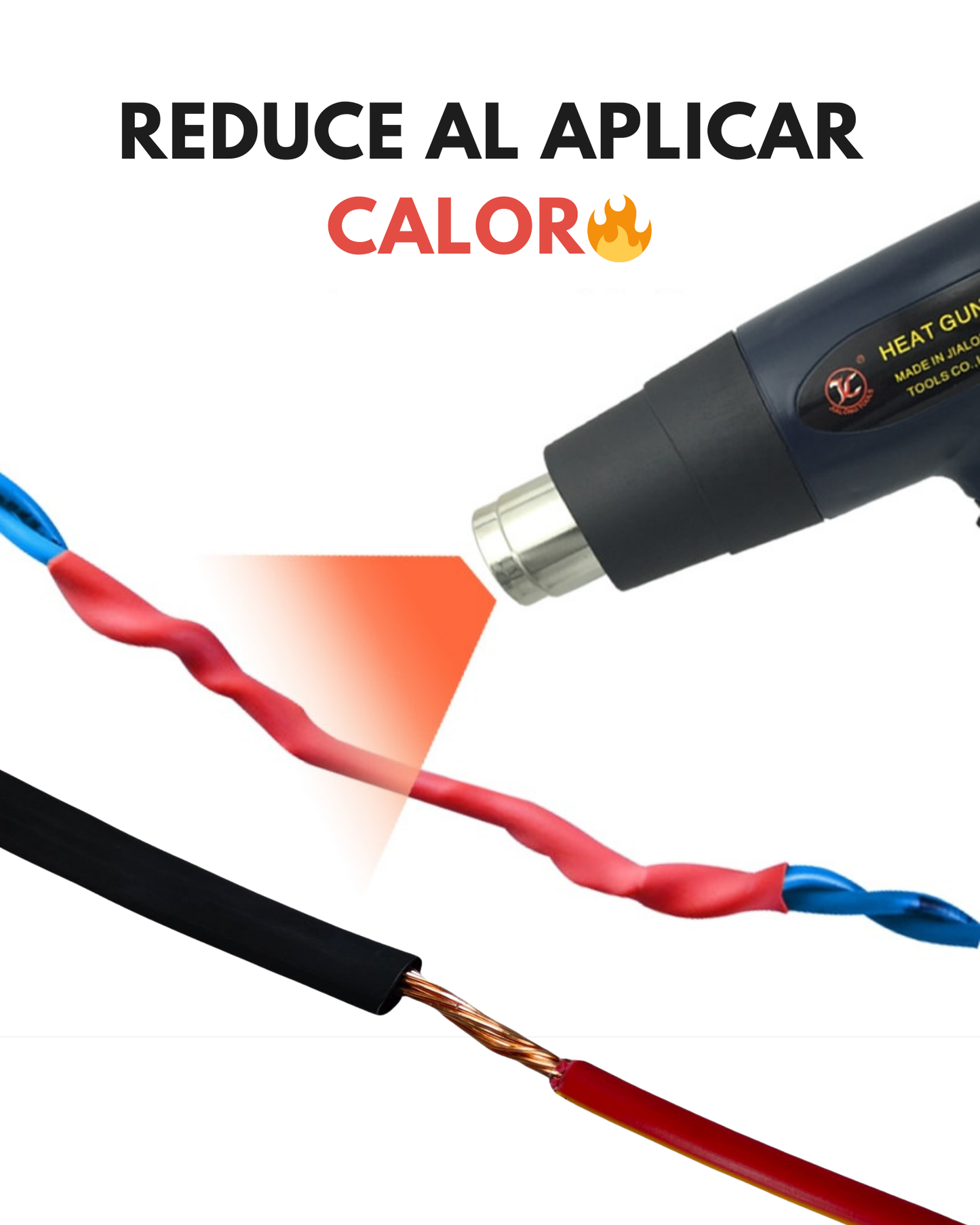 Tubo aislante eléctrico termocontractil 1/16" | Manguera termocontraible | Diferentes colores | Aislante eléctrico encogible al calor