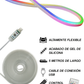 Tira de LED Inteligente Neonflex USB 5V | Tira Neón mágica 5 metros | Control por Bluetooth con App de celular