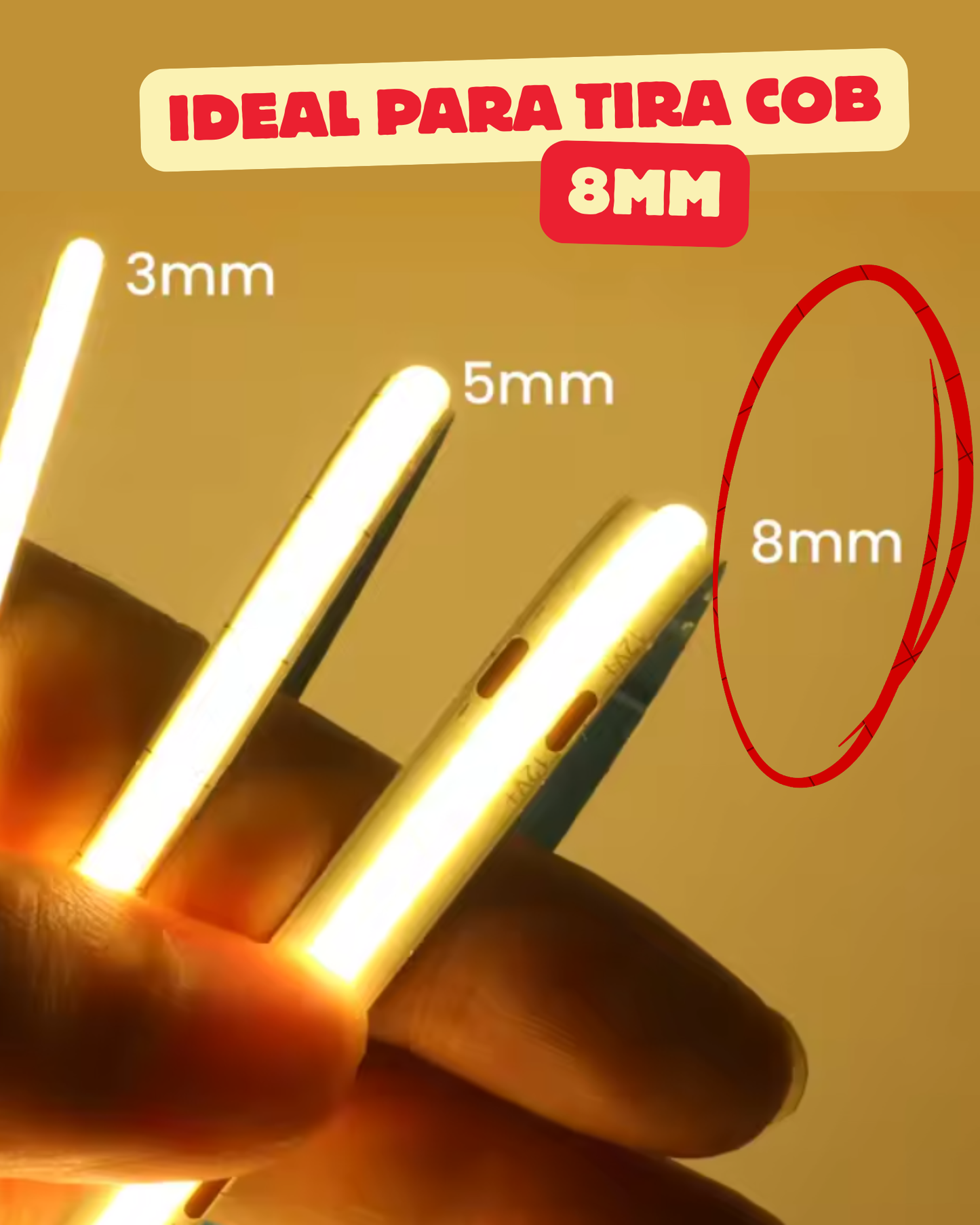 Conector transparente para Tira LED 8mm | Cople empalme para Tira de LED 5050