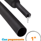 Tubo aislante eléctrico termocontractil 1" con pegamento | Manguera termocontraible con adhesivo | Aislante eléctrico encogible al calor con capa de adhesivo dielectrico