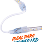 Conector con cable para Manguera LED 7mm | Cople empalme con cable para Manguera LED Neonflex