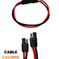 Arnes eléctrico universal 2 cables hembra macho | Arnes caucho uso rudo diferentes calibres