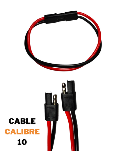 Arnes eléctrico universal 2 cables hembra macho | Arnes caucho uso rudo diferentes calibres