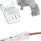 Conector transparente para Pixel LED 8mm | Cople empalme para Tira LED 3 pines WS2812B