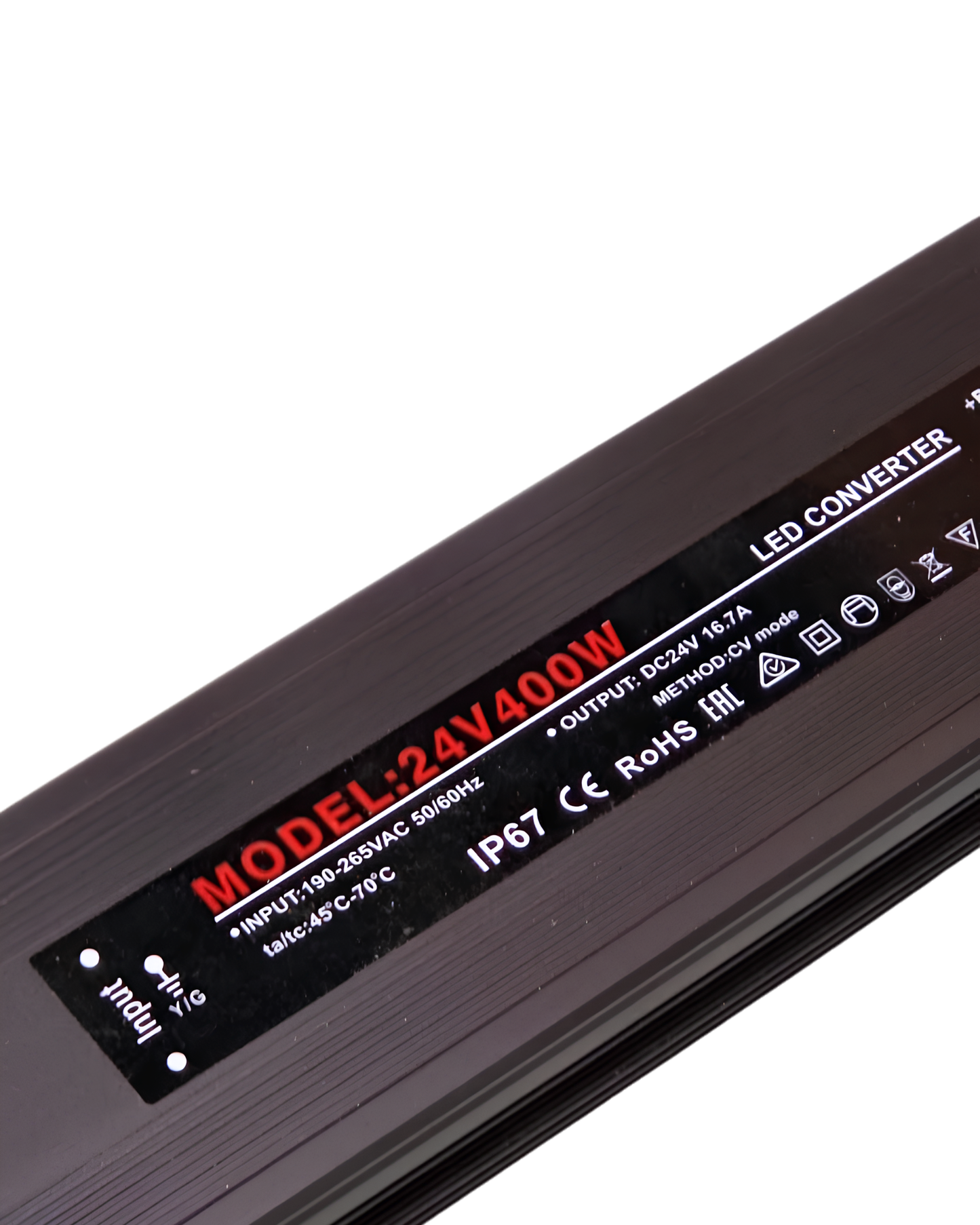 Fuente conmutada para exterior IP67 24V 400W 110 VAC - 220 VAC | Fuente de alimentación impermeable