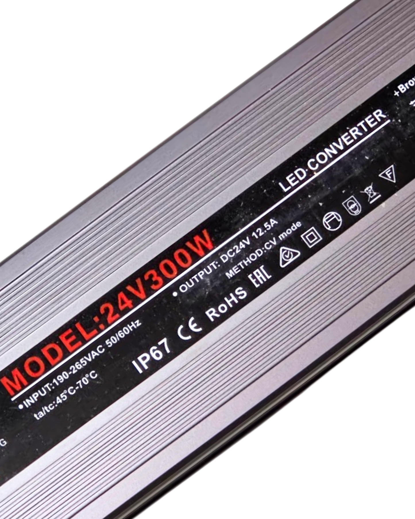 Fuente conmutada para exterior IP67 24V 300W 110 VAC - 220 VAC | Fuente de alimentación impermeable