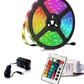 Tira LED RGB Multicolor 5050 | Cambio de colores | Rollo 5 metros | Incluye fuente y controlador