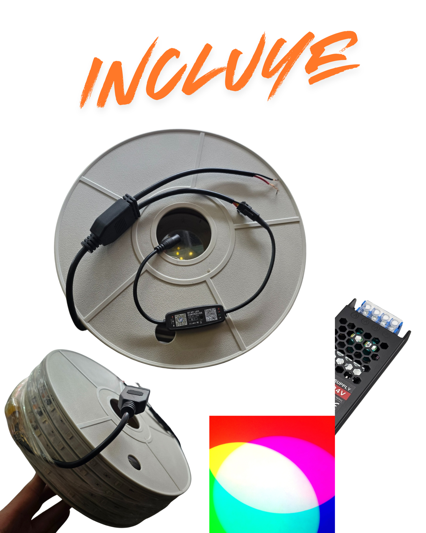 Manguera LED RGB mágica | Rollo 25 metros RGB | Diferentes cambios de colores | Próximamente descontinuado