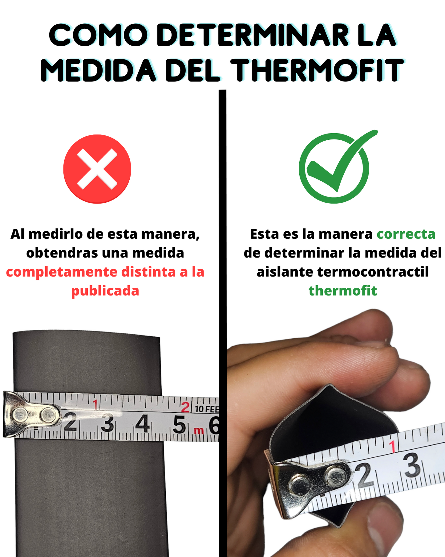 Tubo aislante termo contráctil thermofit 2 1/2" | Termo encogido termofit 60mm